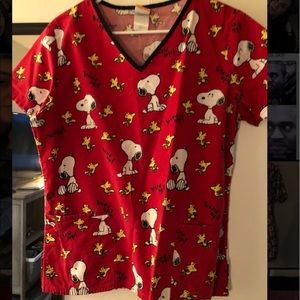 Snoopy scrub top